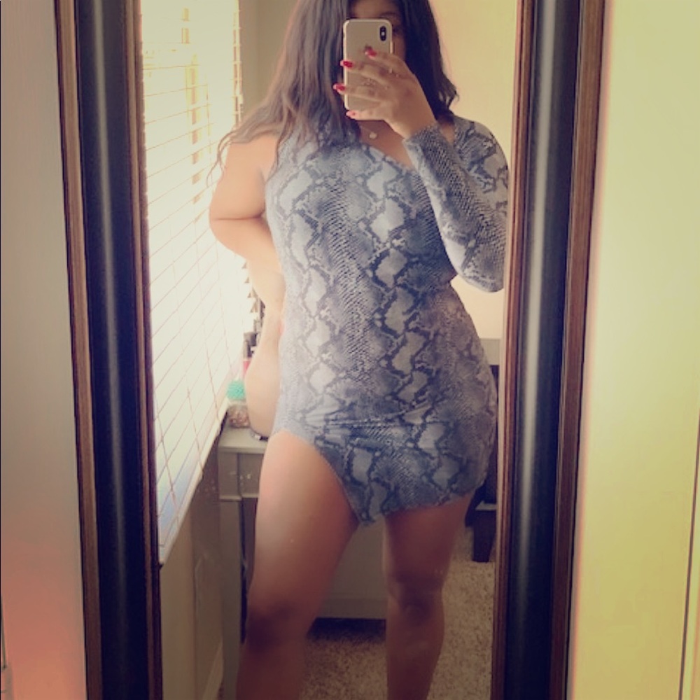 Snake skin dress